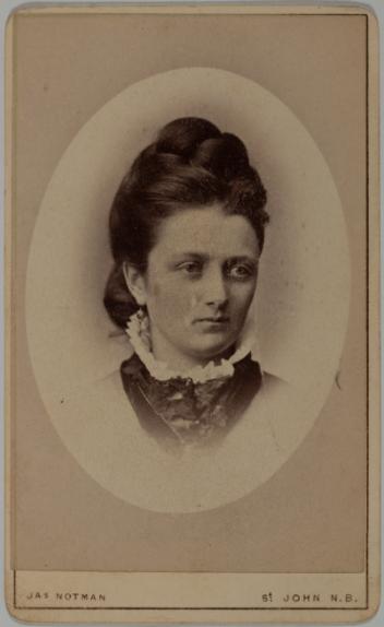 Portrait of an unidentified woman, Saint John, New Brunswick, 1872-1877