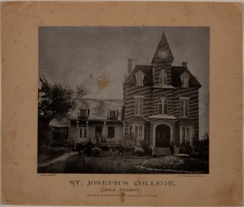 Vue du Collège Saint-Joseph, L’Île-Perrot, Québec, 1882-1885