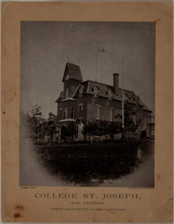 Vue du Collège Saint-Joseph, L’Île-Perrot, Québec, 1882-1885