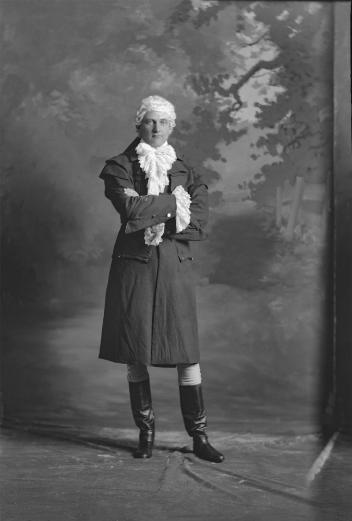 Colin Campbell costumed as "Seigneur de Rouville," for Chateau de Ramezay Ball, Montreal, Quebec, 1898