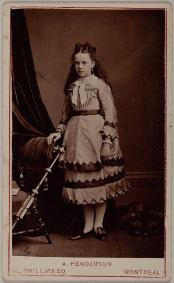 Barbara Stati, élève de Bute House, Montréal, QC, vers 1870