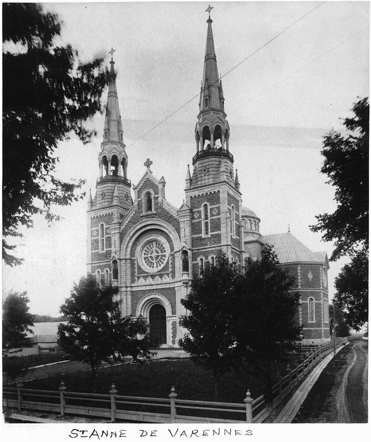 Église de Sainte-Anne-de-Varennes, Varennes, QC, vers 1890