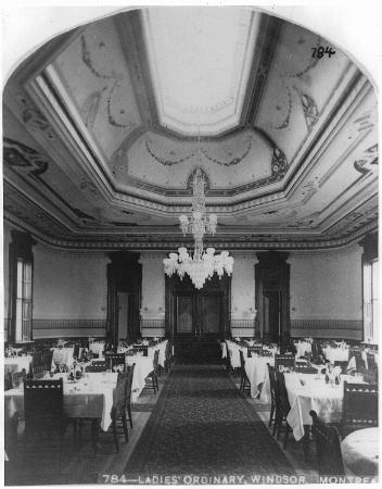 Ladies' Ordinary, hôtel Windsor, Montréal, QC, 1878