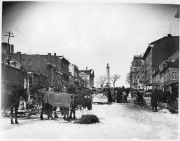 Marché de la place Jacques-Cartier, Montréal, QC, 1884