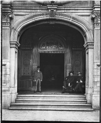 Entrance, Balmoral Hotel, Montreal, QC, about 1890
