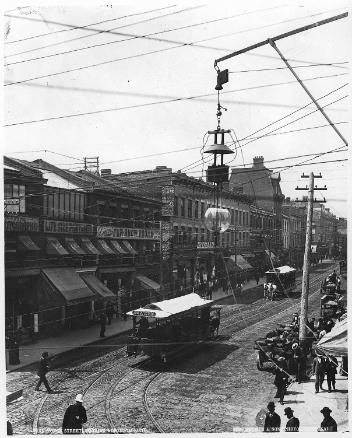 Vue de la rue Yonge en direction nord, Toronto, Ont., vers 1890