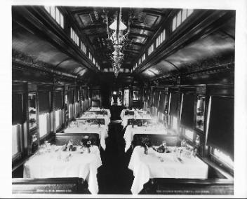C.P.R. dining car, Montreal, QC, 1887