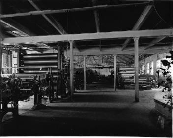 Salle des machines no 1, usine de pâte Laurentide, Grand-Mère, QC, vers 1900
