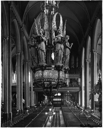Intérieur de l'église St. Patrick, Montréal, QC, vers 1896
