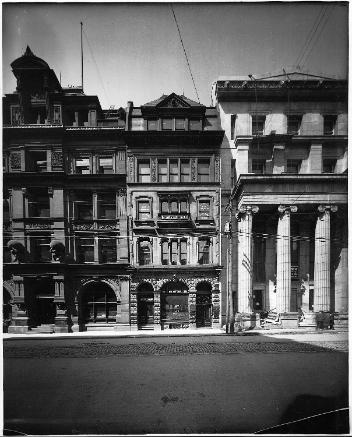 Immeuble de la National Trust, rue Saint-Jacques, Montréal, QC, vers 1905