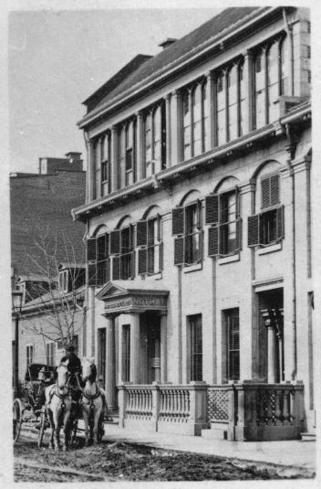 William Notman photographic studio, Bleury Street, Montreal, QC, about 1866