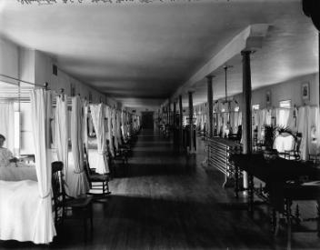 Salle commune, Hôtel-Dieu, Montréal, QC, 1911