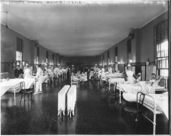 Salle commune "O", Hôpital général de Montréal, Montréal, QC, 1914
