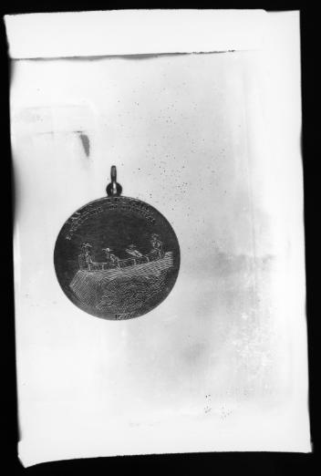 James McGill's medal, 1766, photographed for the Beaver Club in 1923