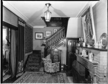 Hall d'entrée et escalier, résidence de C. B. Thorn, Montréal, QC, 1934