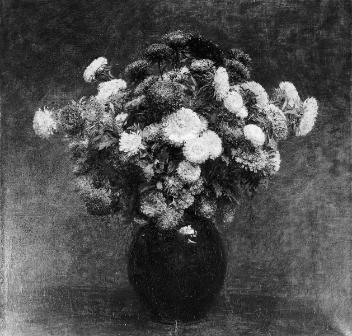 Still life with flowers, painting by Henri Fantin-Latour, photographed for Scott & Sons 1937-39