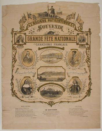 Relique patriotique, Souvenir de la Grande Fête nationale des Canadiens français