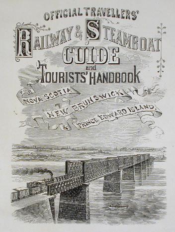 Page couverture du Official Travellers' Railway & Steamboat Guide and Tourist Handbook