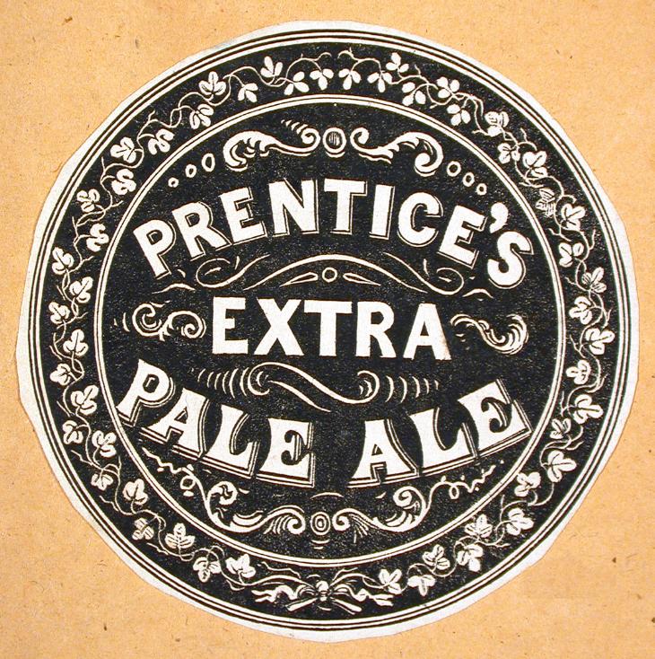 Étiquette commerciale de Prentice's, Extra Pale Ale