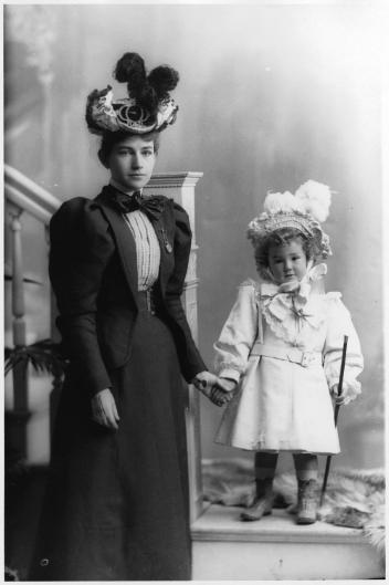 Mrs. Elsie Reford and Master R. Bruce S. Reford, Montreal, Quebec, 1897