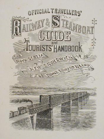 Page couverture du Official Travellers' Railway & Steamboat Guide and Tourist Handbook