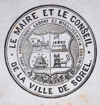 Coat of arms of Le Maire et le Conseil de la Ville de Sorel