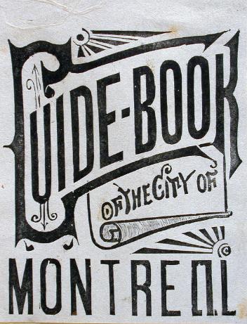 Cover page of Guide-Book of the city of Montreal