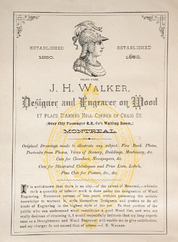 J. H. Walker, Designer & Engraver on Wood