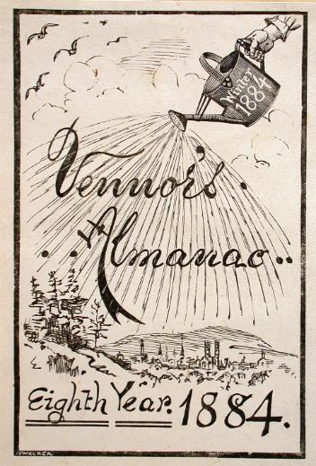 Cover page of Vennor's Almanac, eighth year, 1884