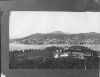 Gaspe Basin, QC, left half of a panorama copied for Mrs. Blackwell in 1907