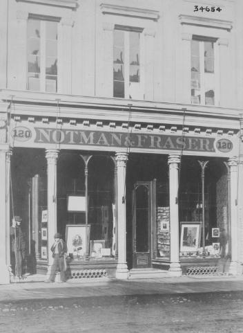 Notman & Fraser photographic studio, Toronto, ON, 1868