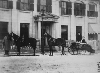 La carriole et les chevaux de M. Seymour, Montréal, QC, 1868