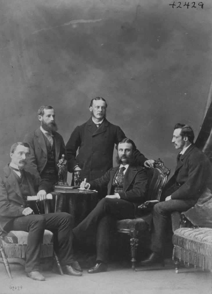 Fred S. Barnjum et quelques amis, Montréal, QC, 1869-1870