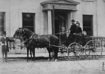 Mr. Lloyd's horses and carriage, Montreal, QC, 1870