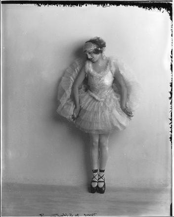 Mrs. N. S. Horton costumes as a ballerina, Montreal, QC, 1924