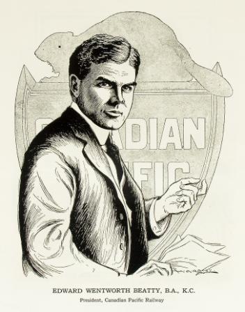 Edward Wentworth Beatty, B.A., C.R., président, Chemin de fer du Canadien Pacifique